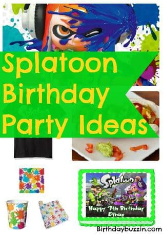 Splatoon birthday party ideas and themed supplies