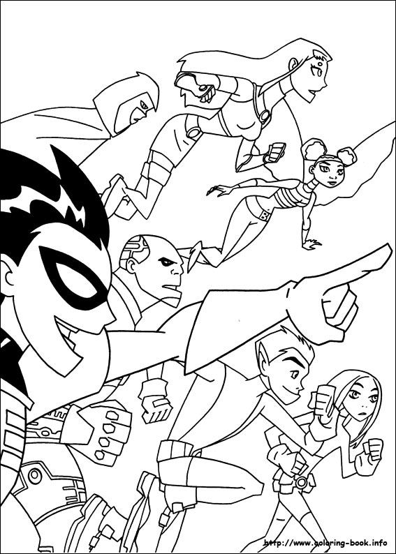 team titans coloring pages