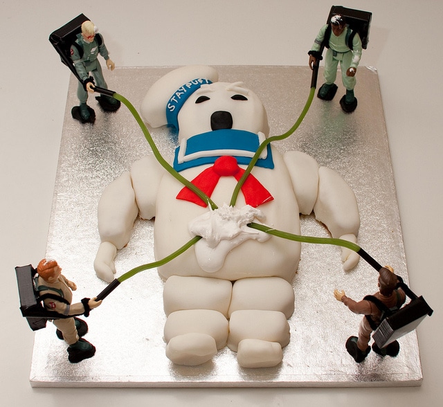 Ghostbusters birthday cake by poppet with a camera via Flickr