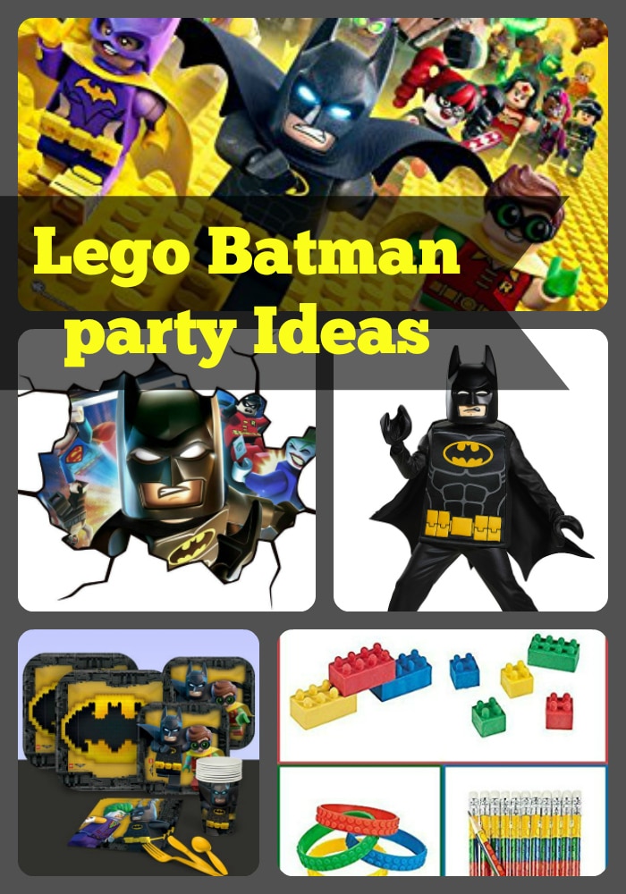 Printable Lego Batman Movie Personalized Birthday Treat Bag Topper
