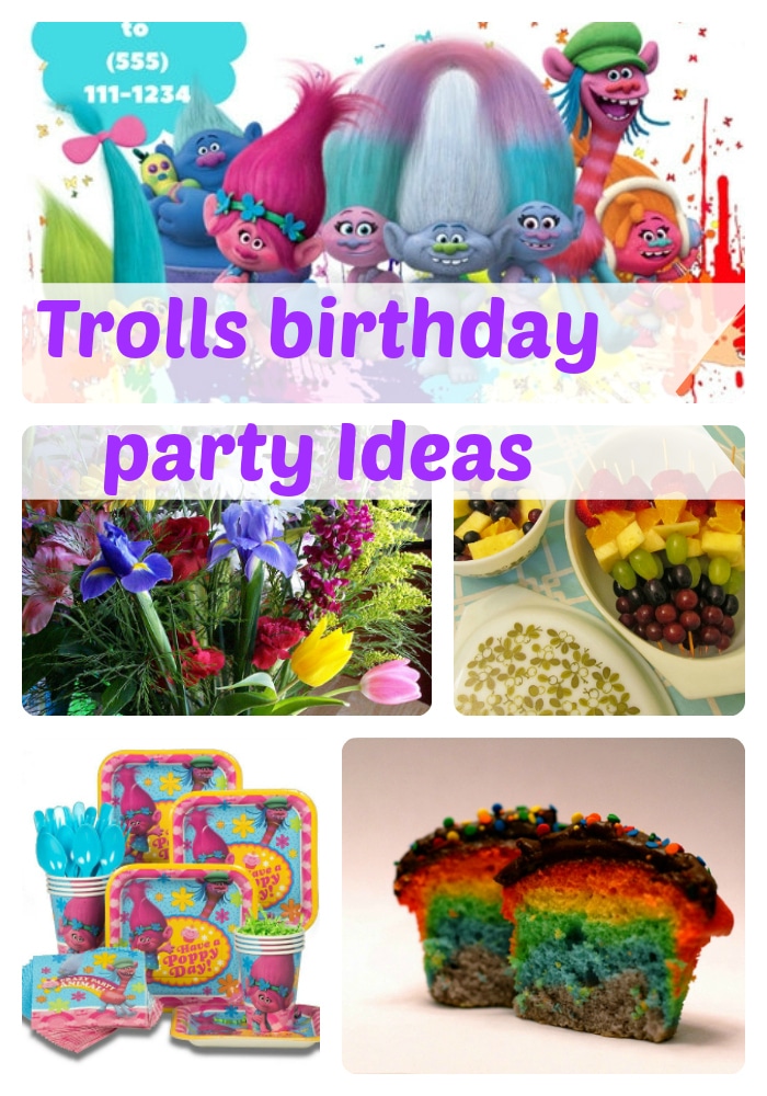 Trolls Birthday Ideas and Themed Supplies