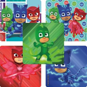 PJ Masks birthday party favors stickers