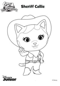 SheriffCallie coloring pages 