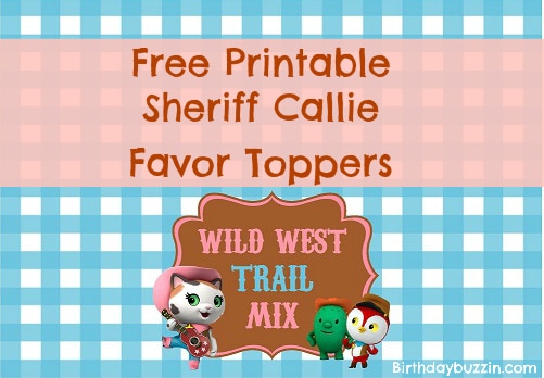 Free Printable Sheriff Callie Favor Toppers
