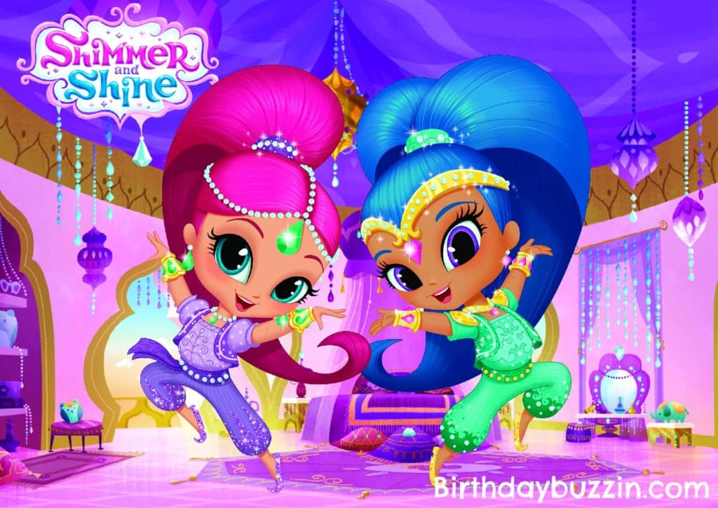 Printable Shimmer and Shine placemat