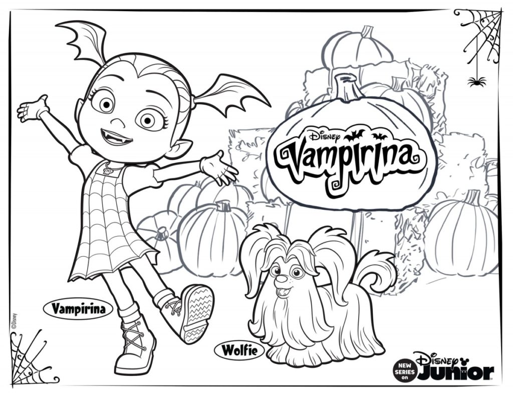 Free printable Vampirina coloring pages 