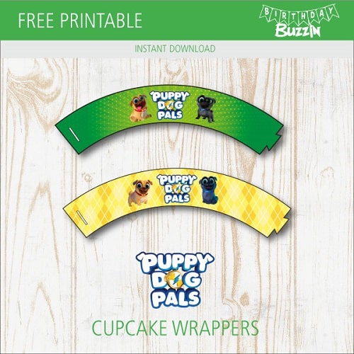 Free Printable Puppy Dog Pals Cupcake Wrappers