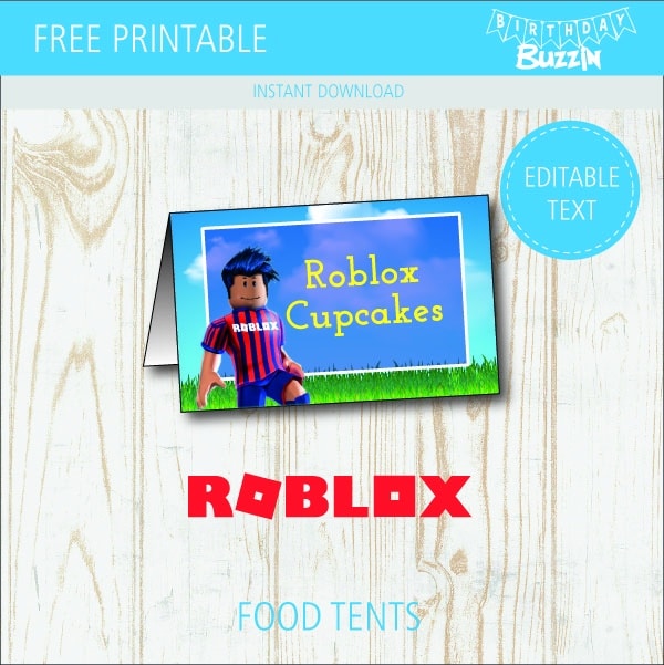 Free printable Roblox Food tents