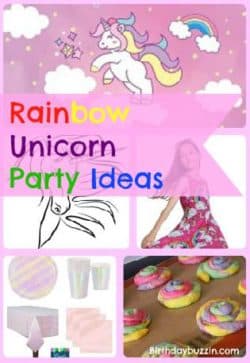 Rainbow unicorn birthday party ideas and supplies