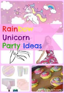 Rainbow unicorn birthday party ideas and supplies