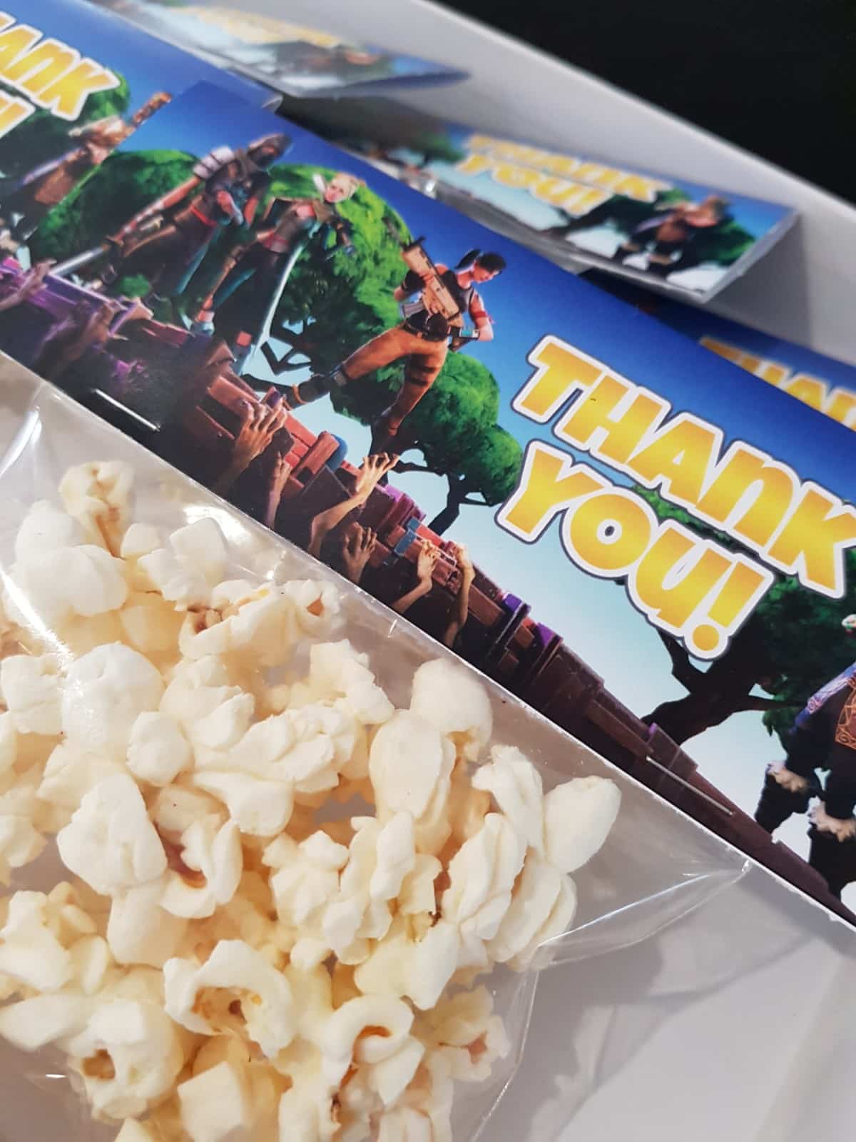 Fortnite party favors - popcorn