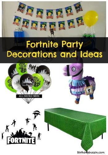 Fortnite birthday party decorations and ideas
