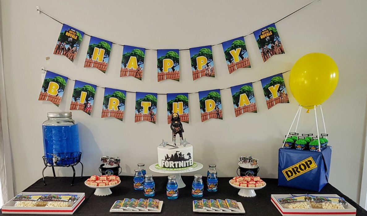Fortnite birthday party decorations