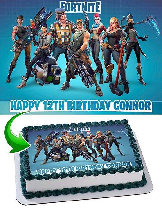 Fortnite edible cake topper