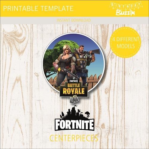 Printable Fortnite Centerpieces