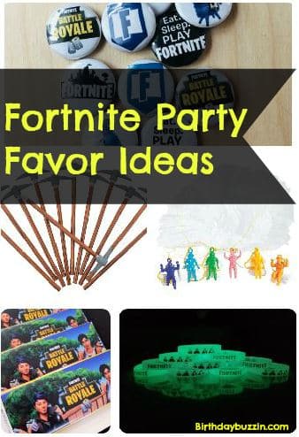 Fortnite birthday party favors and ideas