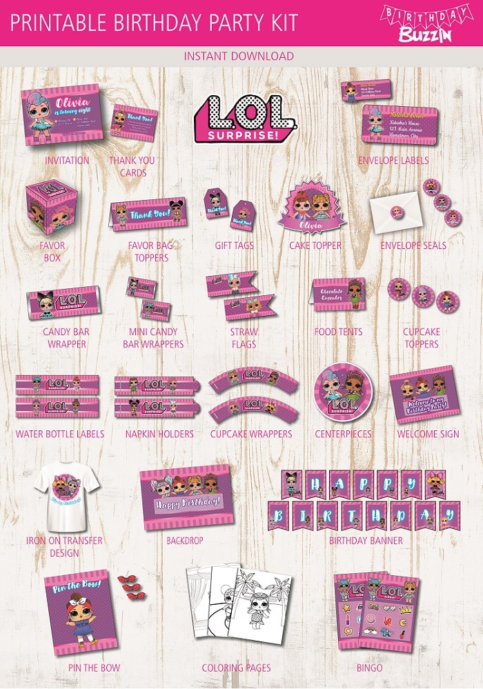 LOL Surprise birthday party printable Kit