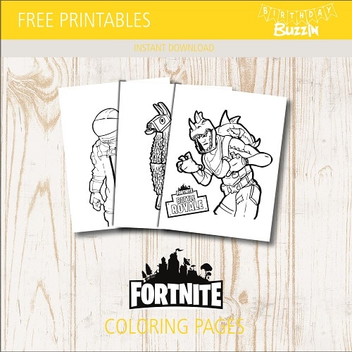 Free printabe Fortnite coloring Pages