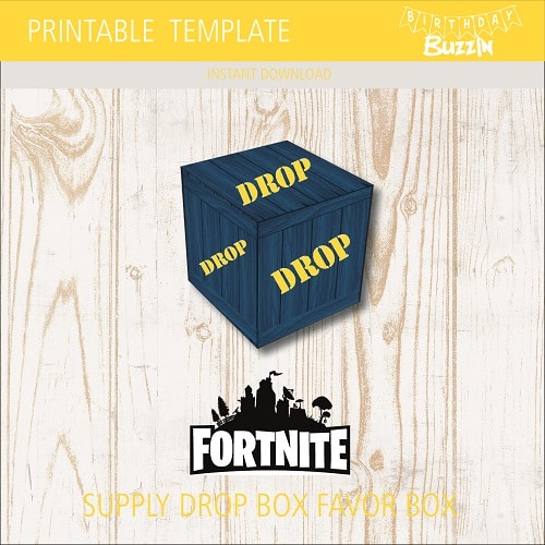 Fortnite Supply Drop Box Free Printable Free V Buck Meme