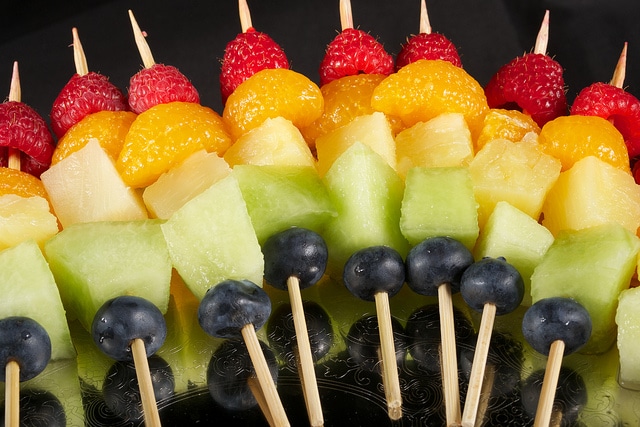 LOL Surprise party food ideas - Fruit kabobs