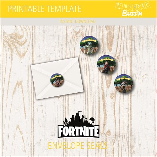 Printable Fortnite Envelope Seals