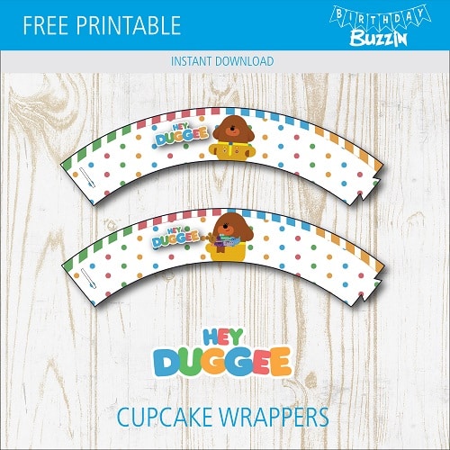 Free Printable Hey Duggee Cupcake Wrappers