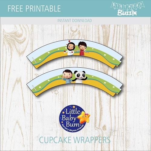 Free Printable Little Baby Bum Cupcake Wrappers