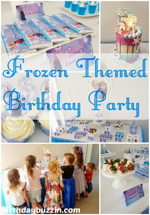 Frozen themed 5th birthday party