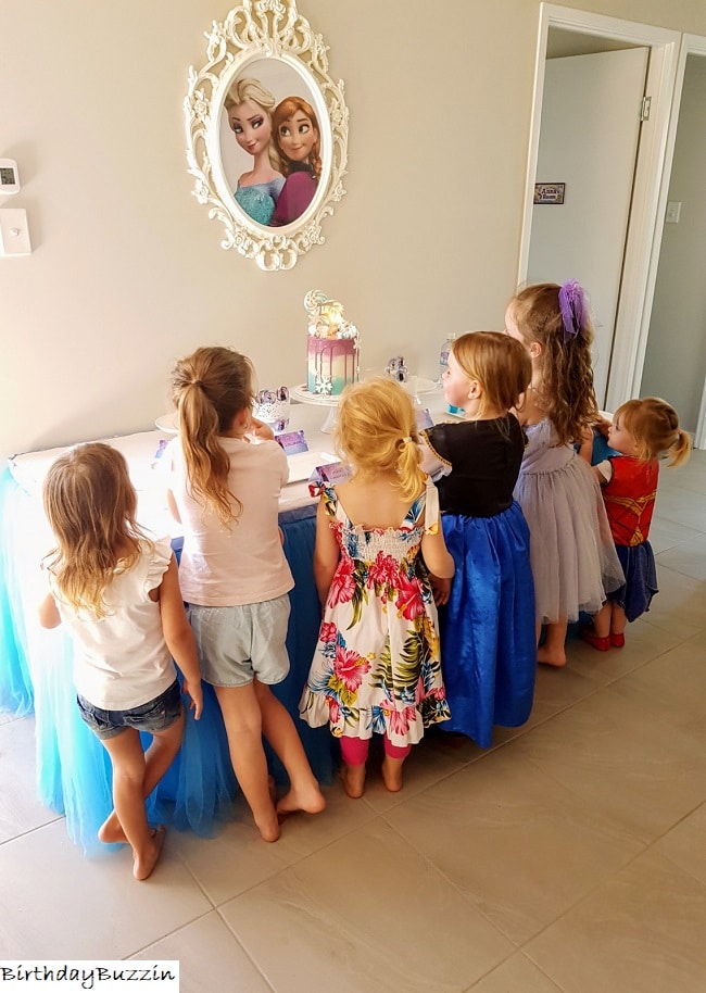 Frozen themed birthday party