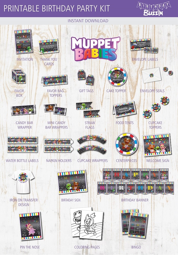 Muppet Babies Birthday Party Printable Kit