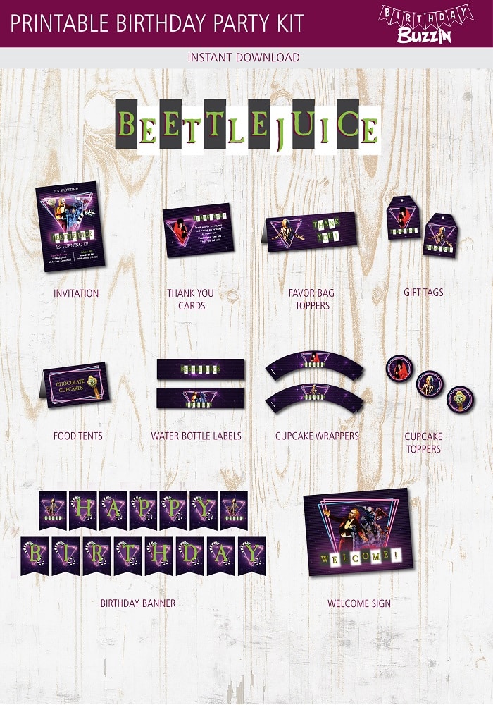 Beetlejuice Printable Party Kit