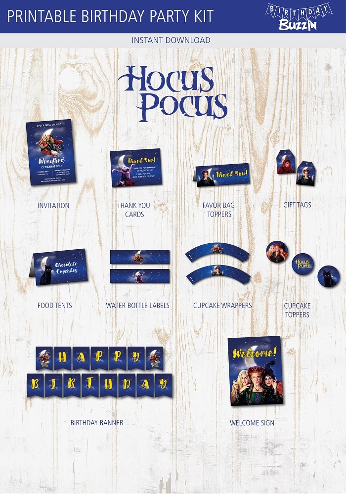 Hocus Pocus Printable Party Kit