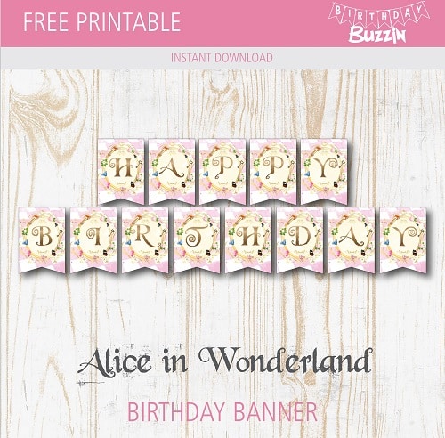 Alice In Wonderland Birthday Party  Tons of free printables and ideas!