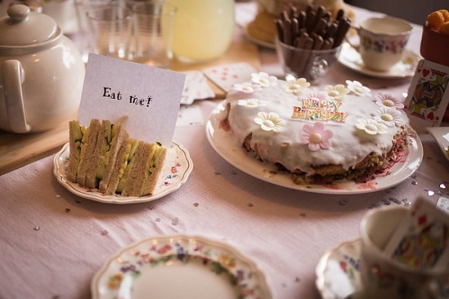 October birthday party ideas - Mad Hatter Tea party