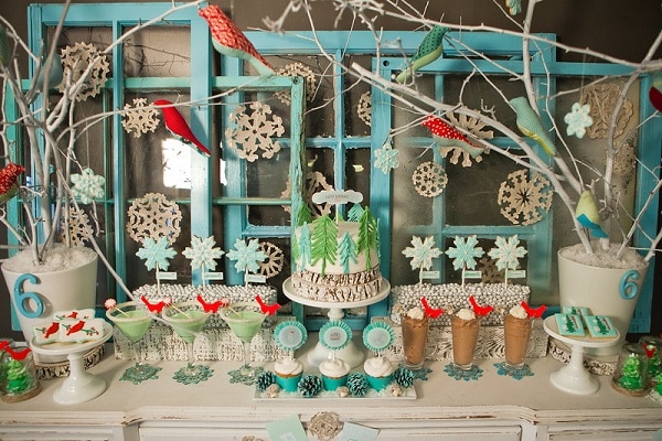 Christmas birthday party ideas - Winter Wonderland birthday party