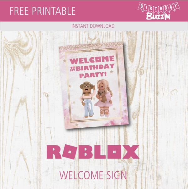 FREE PRINTABLE) – ROBLOX Birthday Party Kits Templates  Birthday party  kits, Printable birthday invitations, Free printable birthday invitations