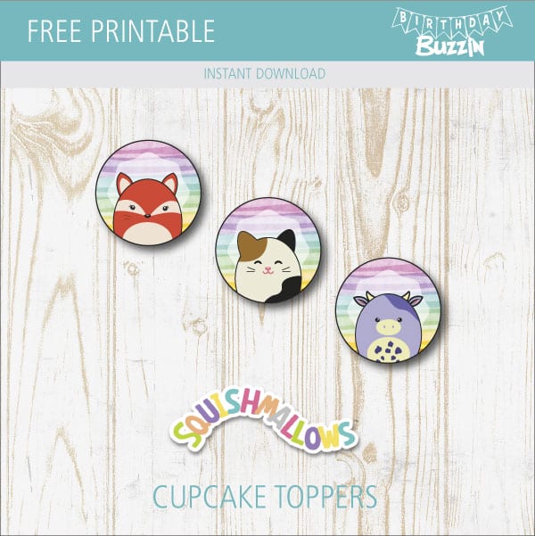 Free Animal Cupcake Toppers