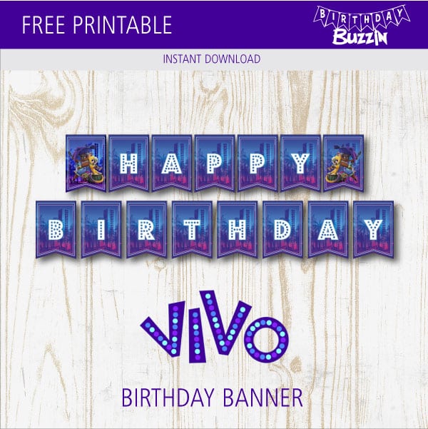 Free Printable Vivo Birthday Banner