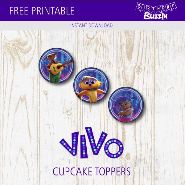 Free Printable Vivo Cupcake Toppers