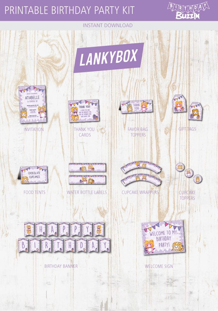 lankybox-birthday-party-printables-kit-birthday-buzzin